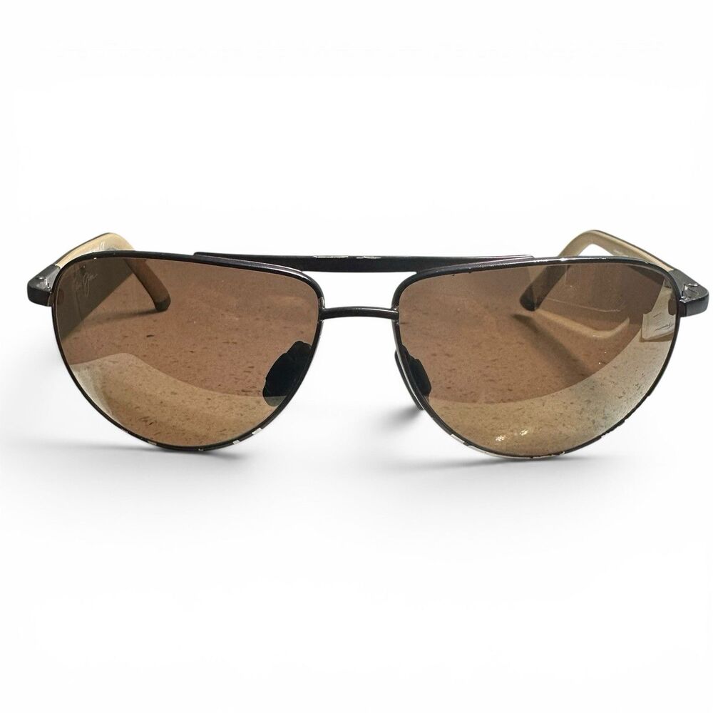 Maui Jim MJ-297-01M Leeward Coast Sunglasses 61-15-130 Matte Chocolate Italy